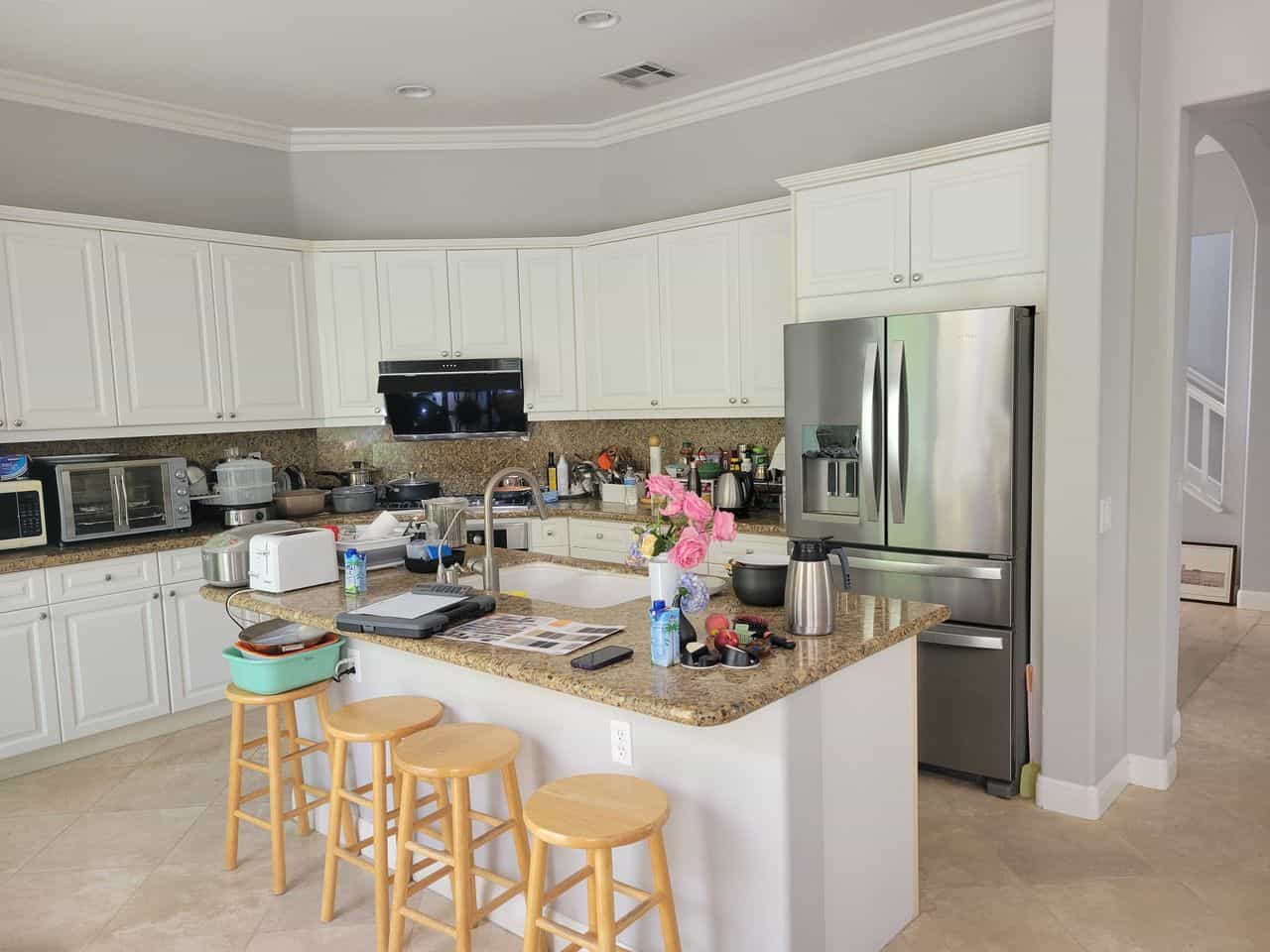 large gray refrigerator