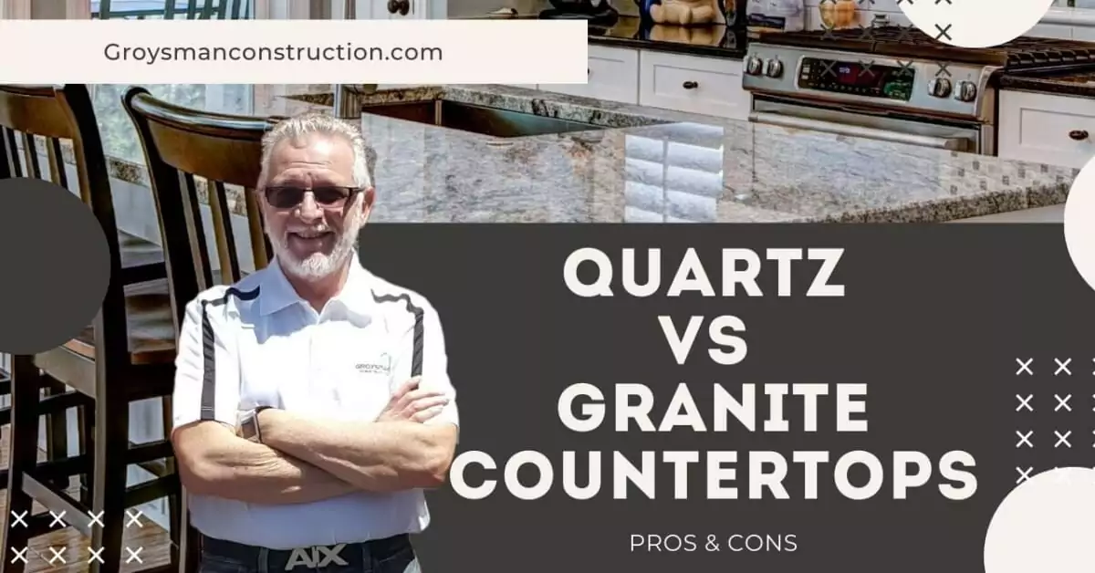 Quartz vs Granite Countertops - Pros & Cons | Groysman Construction Remodeling | 48