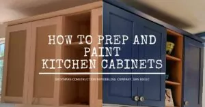 How to prep and paint kitchen cabinets | Groysman Construction Remodeling | 7