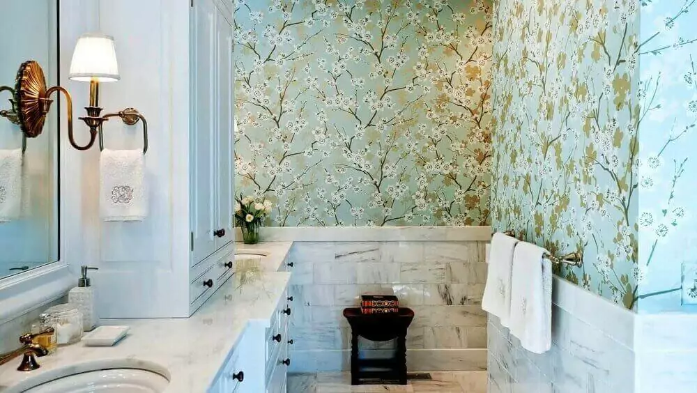 Is Wallpaper in a Bathroom a Good Idea? | Groysman Construction Remodeling | 4