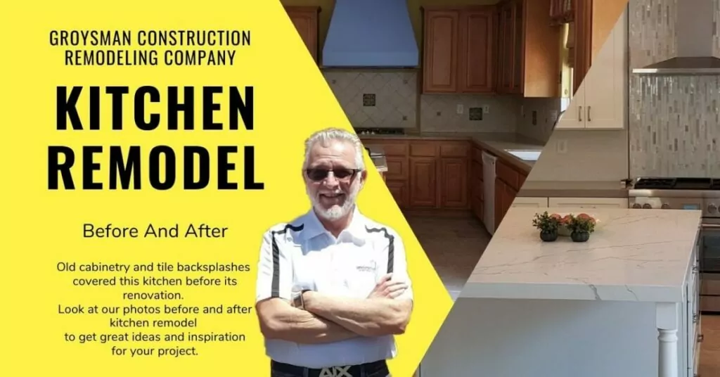 Kitchen remodel before and after | Groysman Construction Remodeling | 2