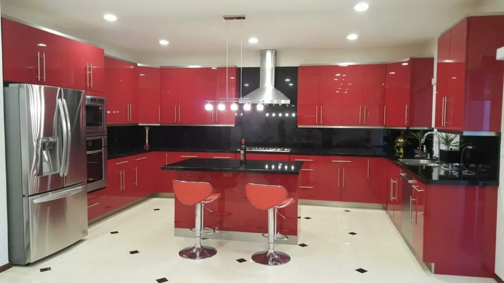 Modern Style Red Kitchen Remodel | Groysman Construction Remodeling | 7