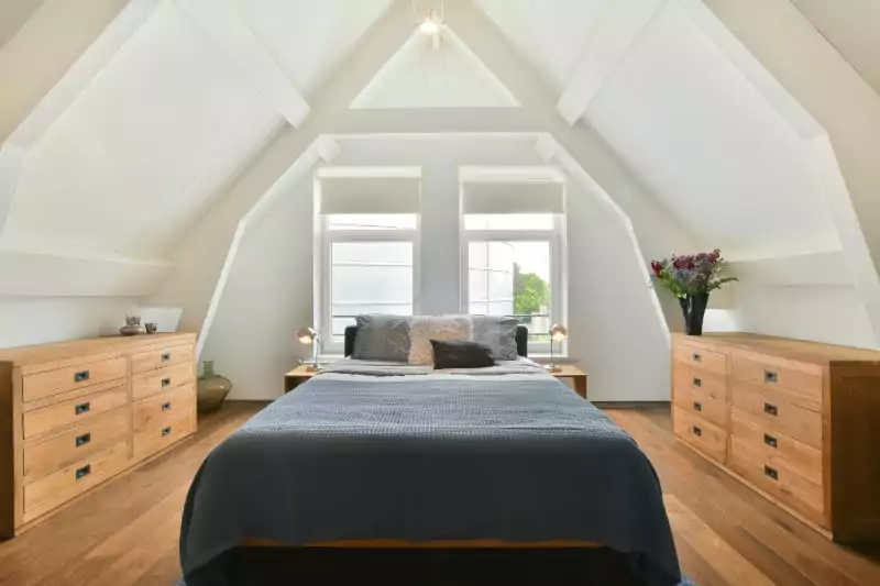 attic bedroom interior