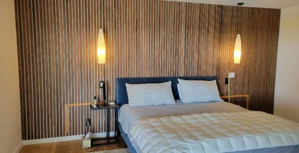 Groysman Construction Remodeling | Updated Bedroom with a Trendy Accent Wall