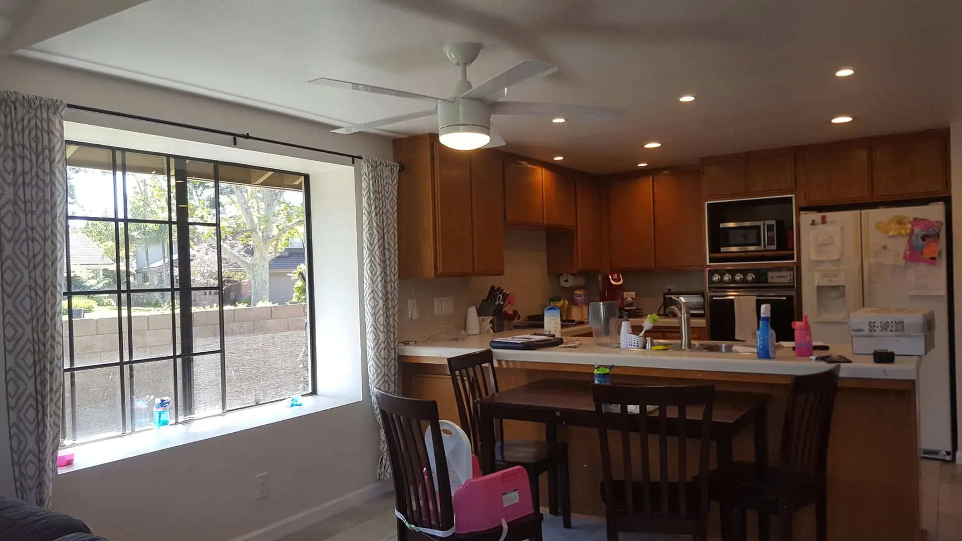 brown kitchen before renovation