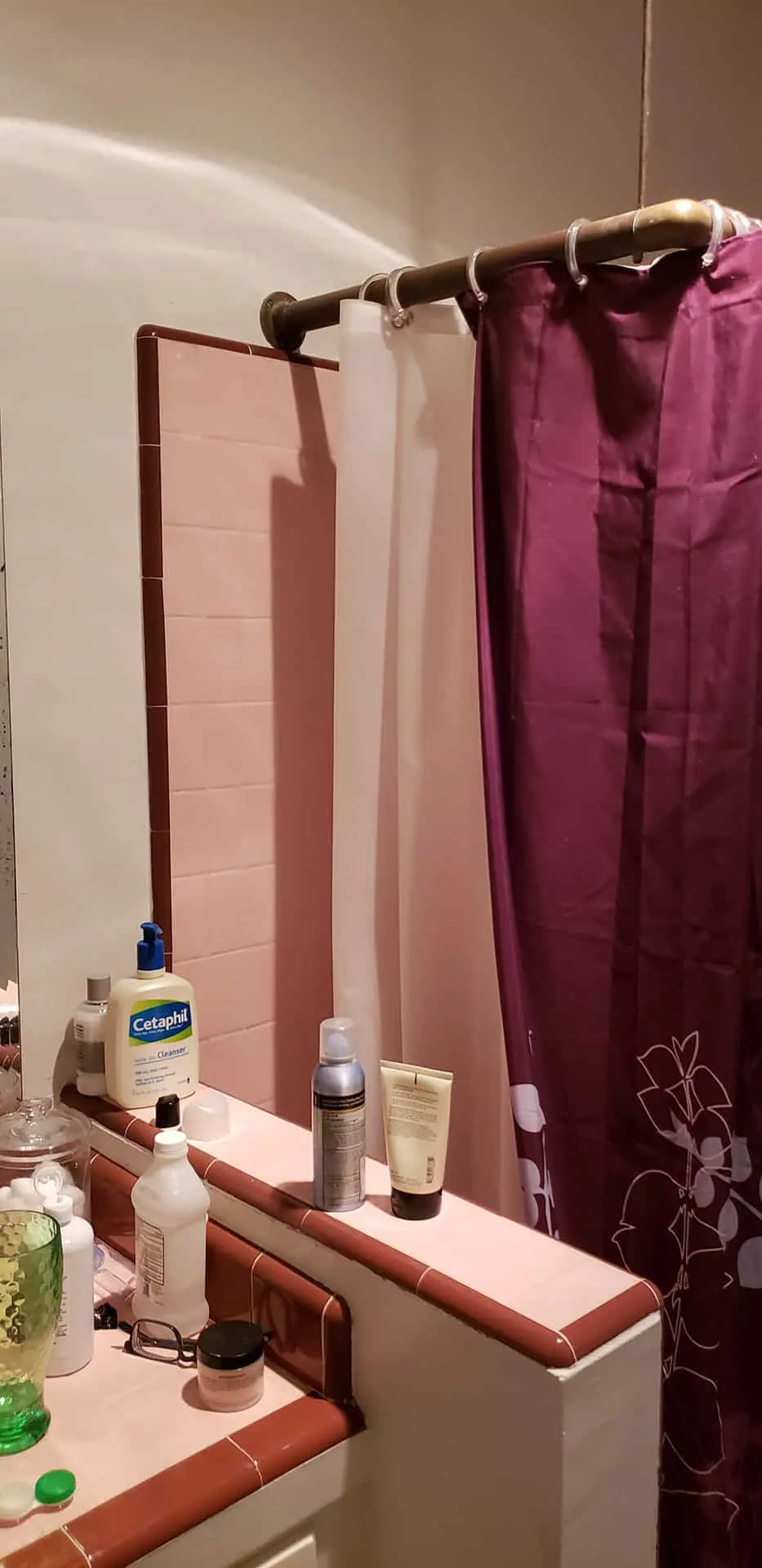 pink curtain