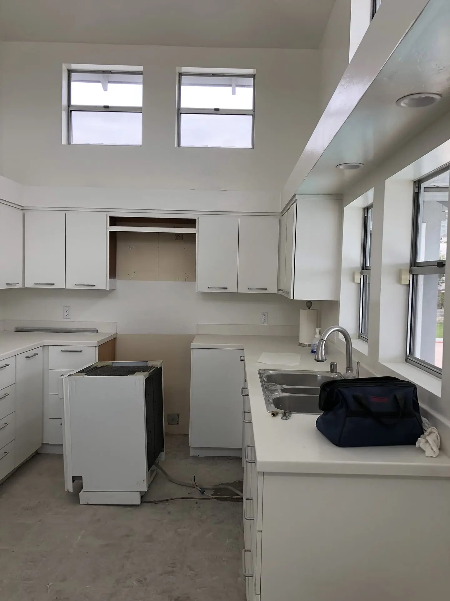 kitchen in white tones