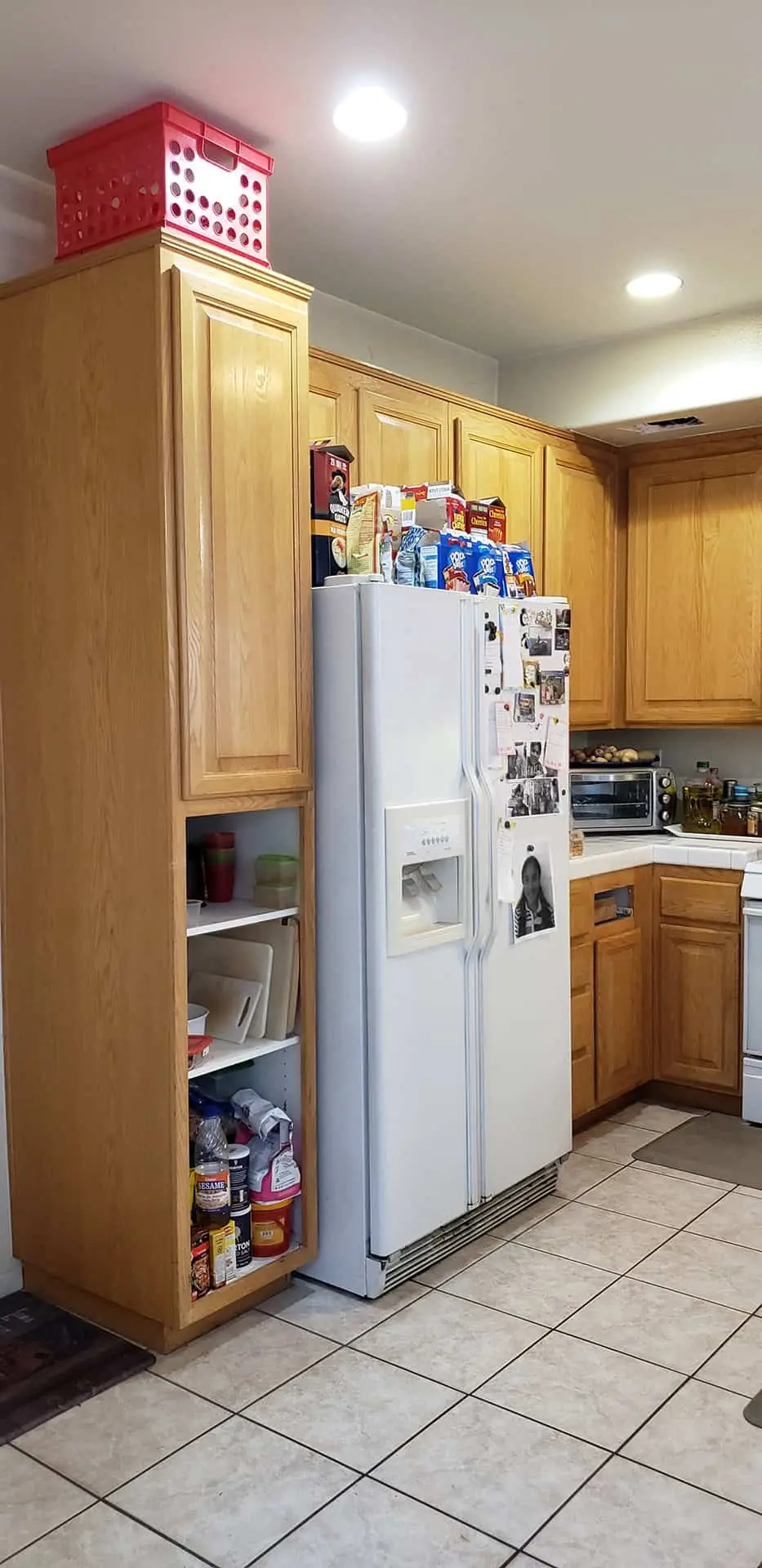 white refrigerator