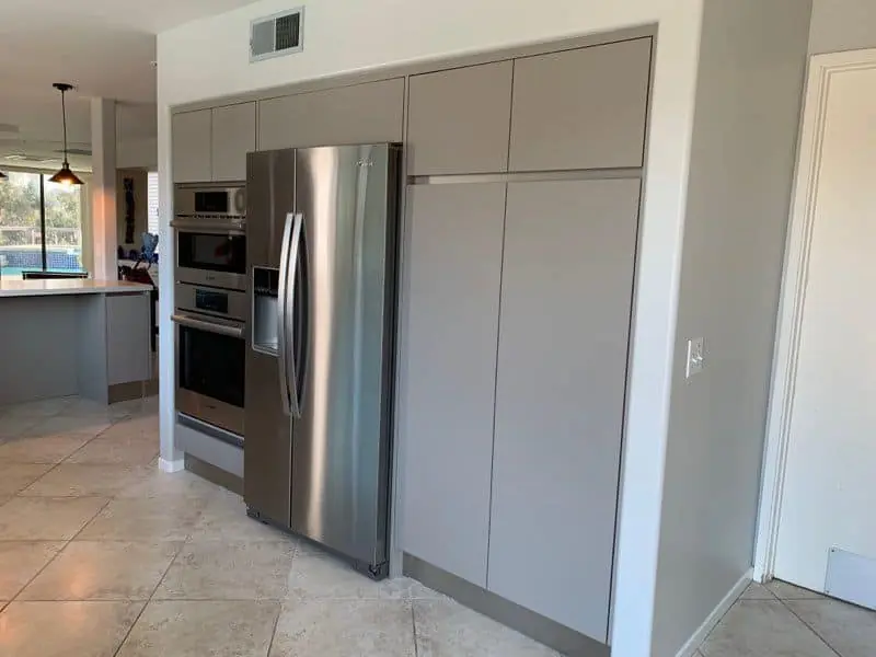 Sleek Serenity: A Spacious Modern Kitchen in Light Gray Elegance | Groysman Construction Remodeling | 1