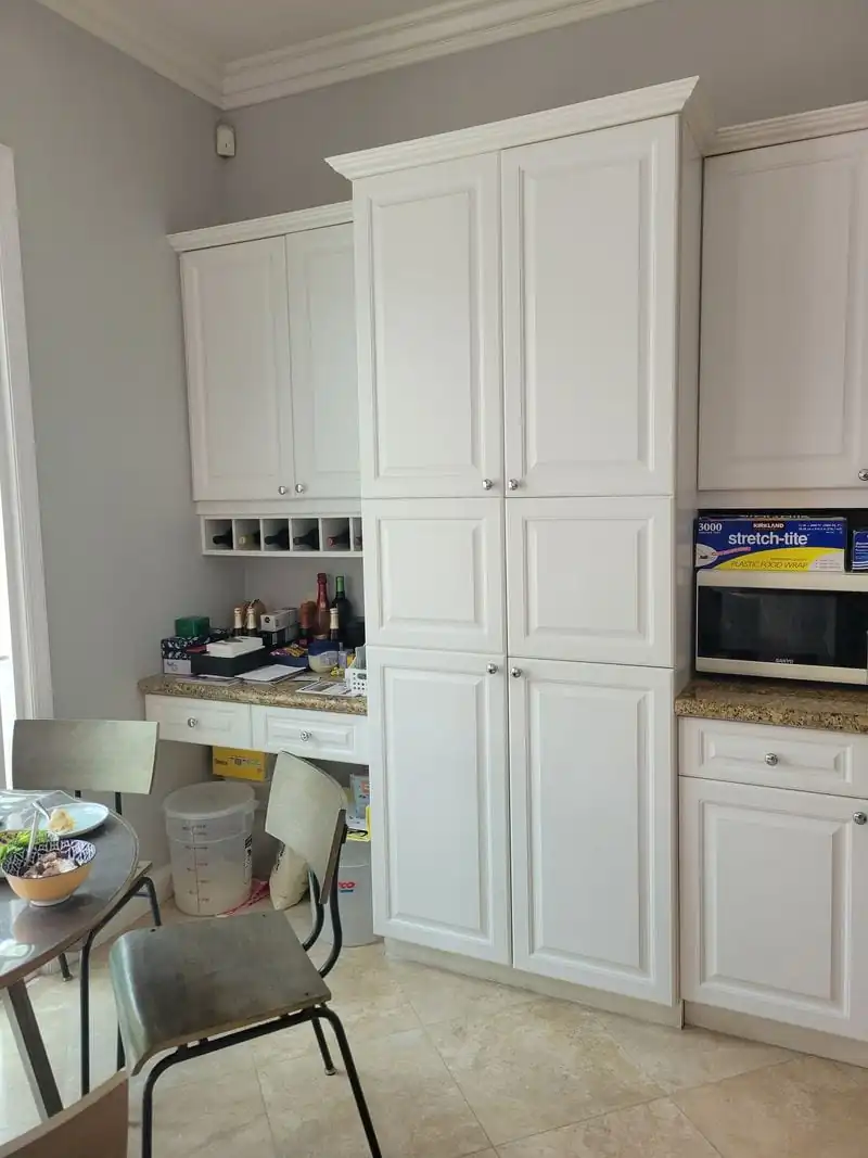 white kitchen cabinet