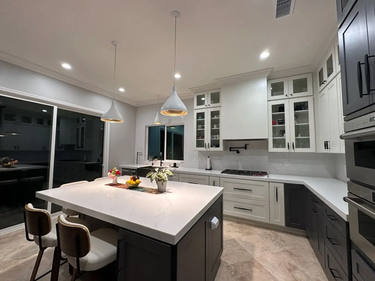 graphite kitchen island