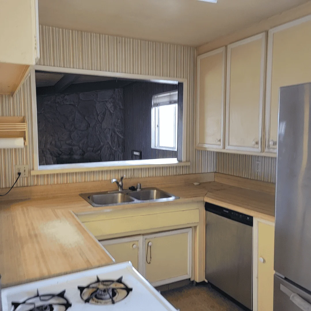 sink near the window