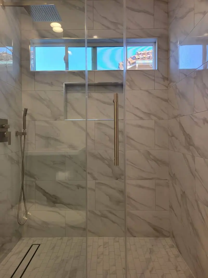 marble shower